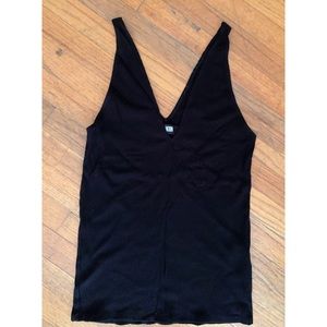 Reformation ribbed Vneck tank top